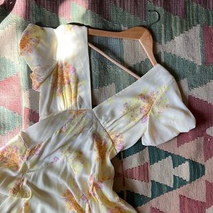 Free People Floral Maxi Dress XS